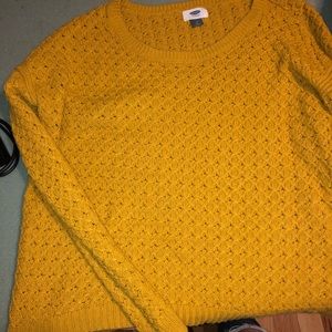 yellow sweater